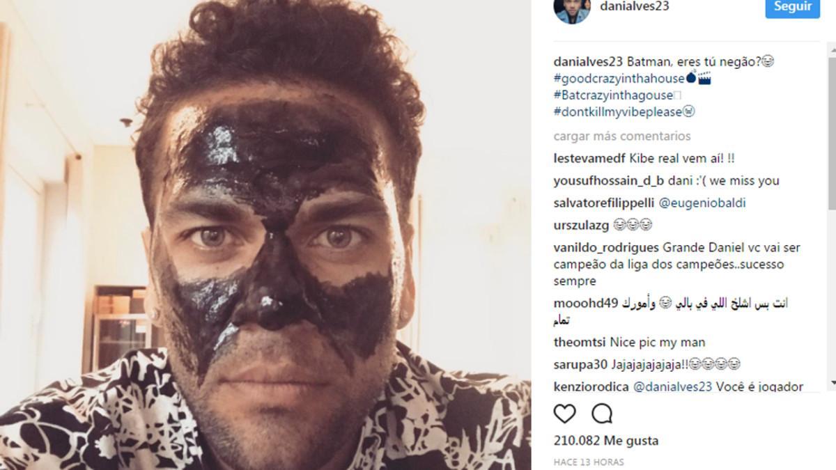 Dani 'Batman' Alves en su último mensaje en las redes sociales