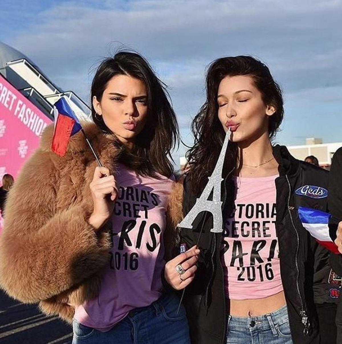 Viaje de los ángeles de Victoria’s Secret: Kendall Jenner y Bella Hadid