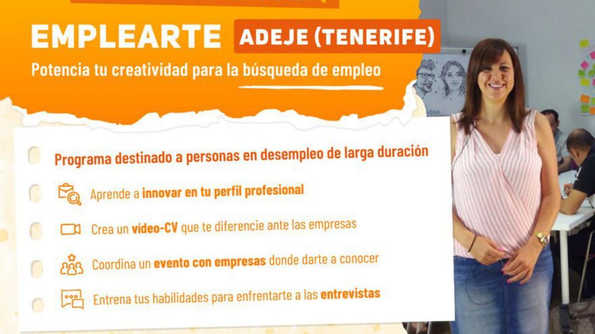 Cartel anunciador de ‘EmpleArte’ en Adeje.