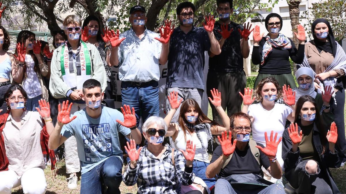 El movimiento de solidaridad pro Palestina que empezó ayer en la Universidad de Alicante