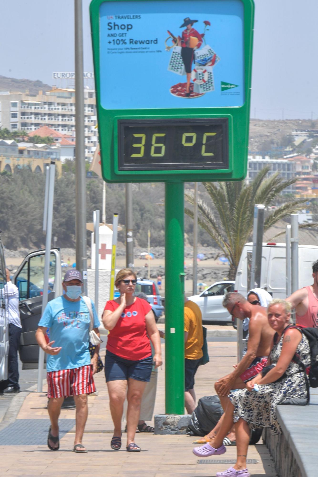 Ola de calor en Gran Canaria (16/08/2021)