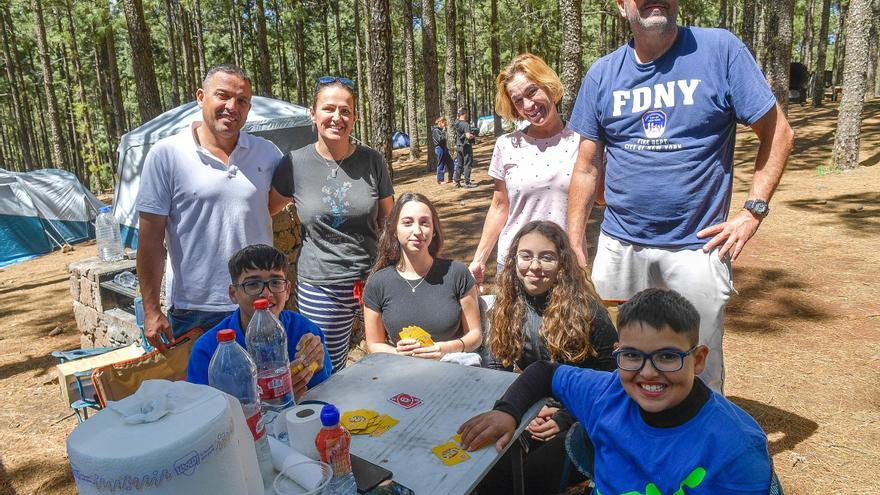 Acampadas en la cumbre de Gran Canaria