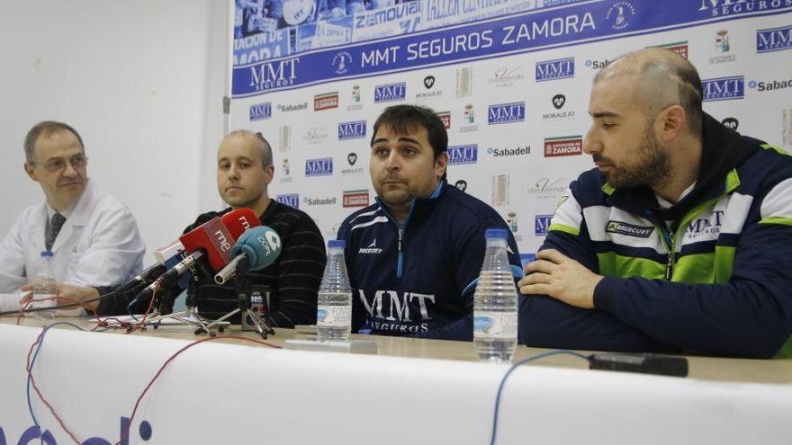 Javier Grande y Philip Bazire son presentados por el Balonmano Zamora