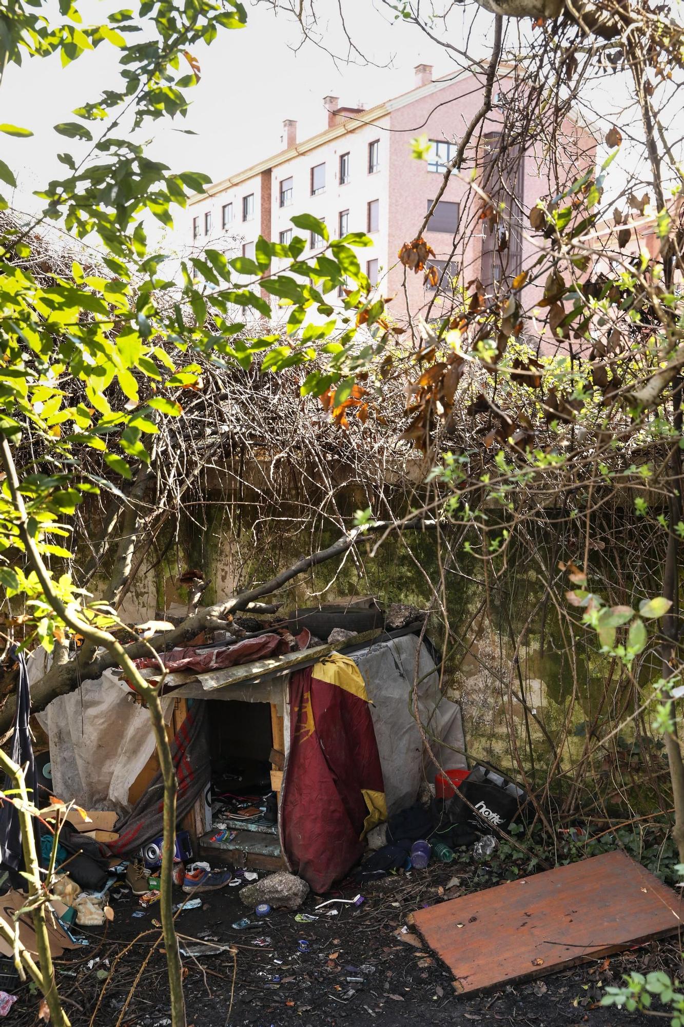 Chamizo de Roces donde apareció sin vida Alberto Aguirre.