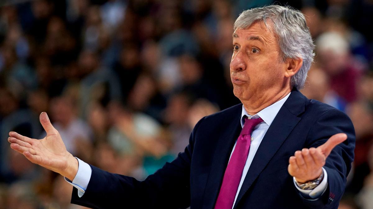 Svetislav Pesic, durante su segunda etapa en el Barça
