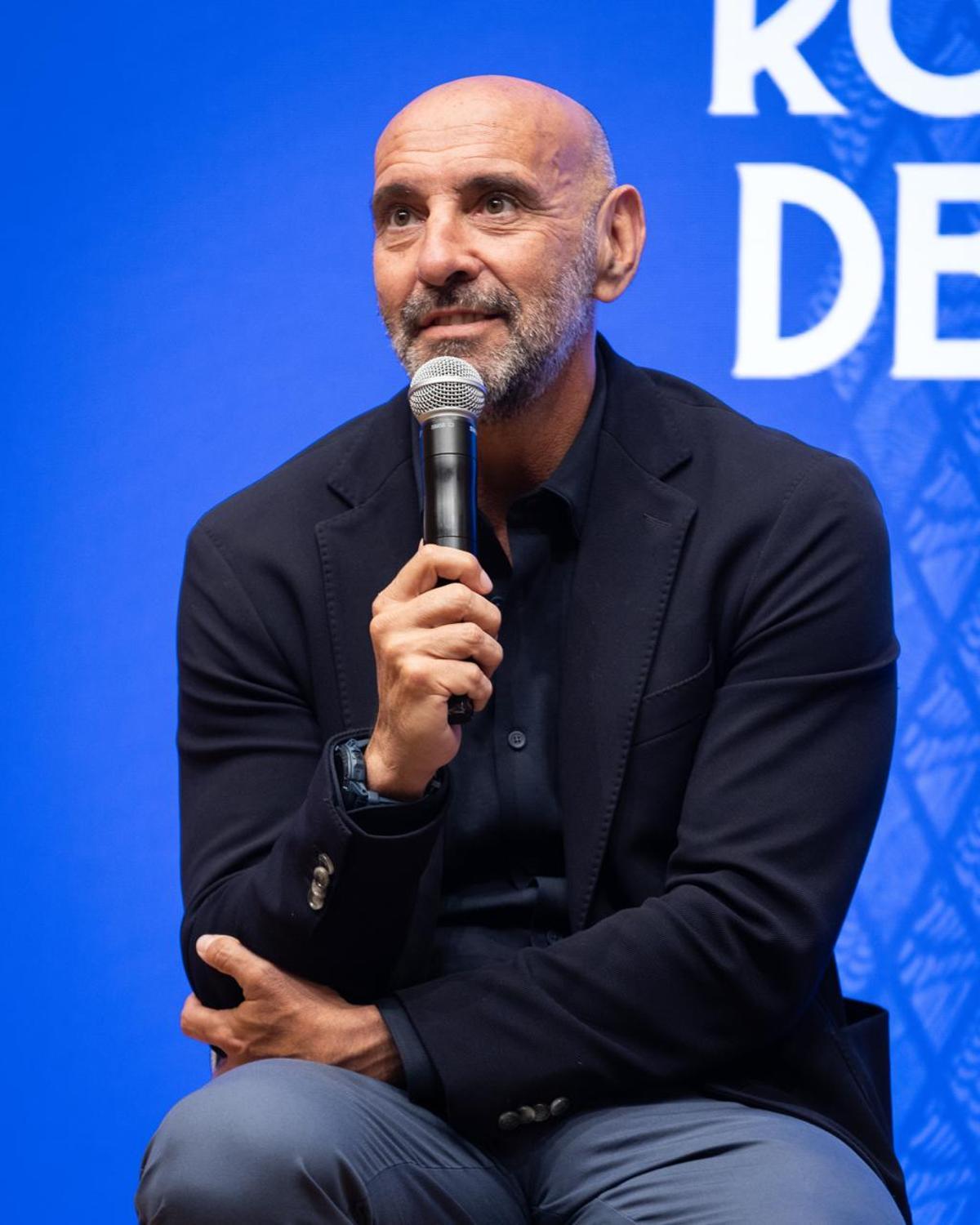 Monchi, durante la presentación de Moscardo