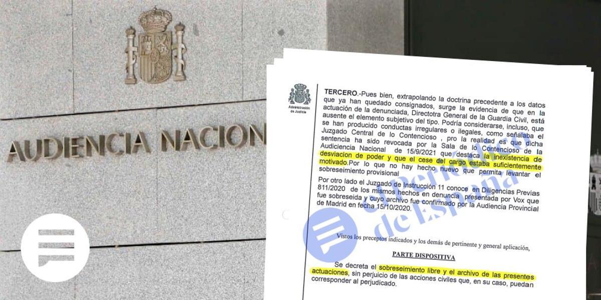 Extracto del auto del 16/09 del juez Marcelino Sexmero que rechaza la querella de Manos Limpias contra María Gámez.