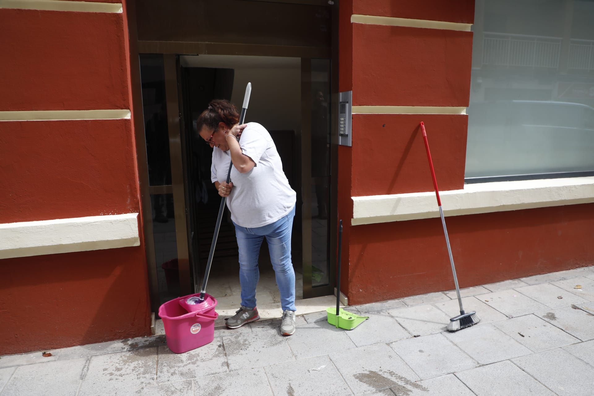 Así está la zona del Marítim el día después de las lluvias torrenciales en València