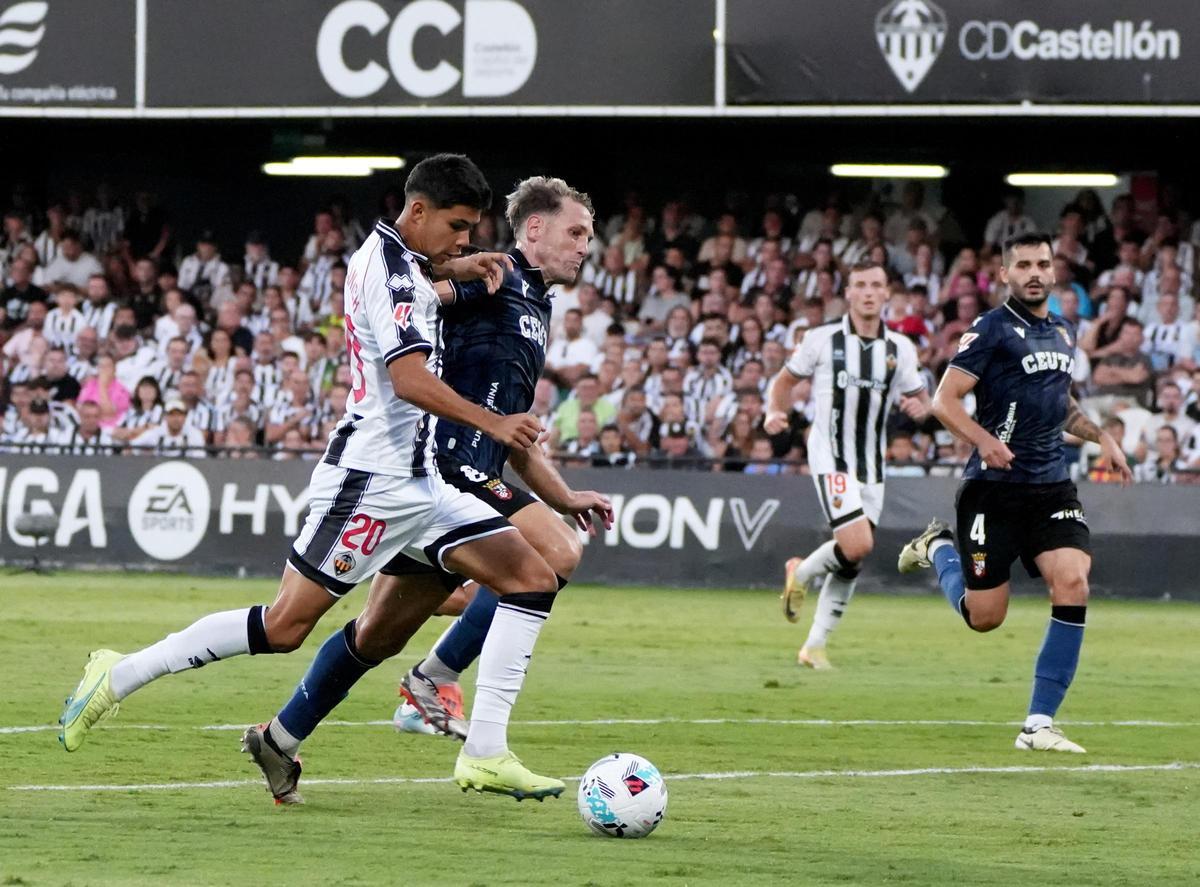 Markanich, durante el Castellón-Ceuta.
