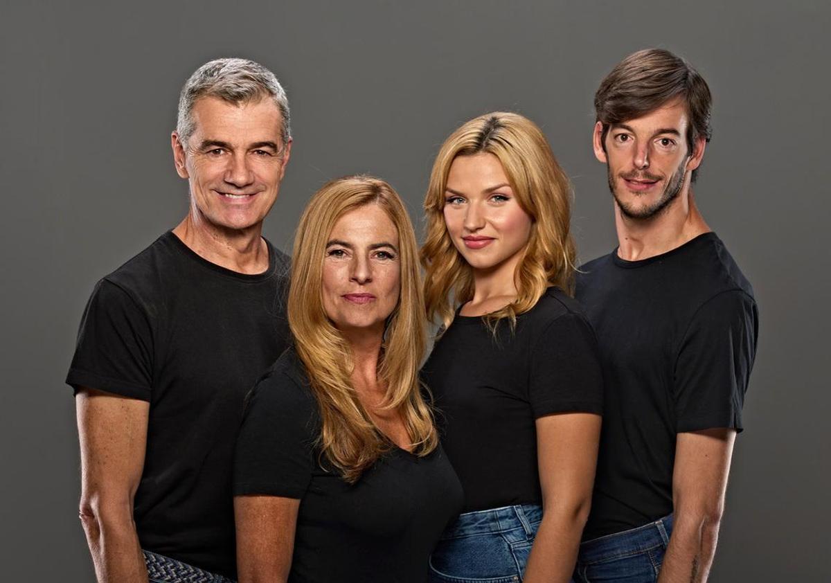 Toni Cantó, Lola Baldrich, Mirela Balic y Marcos Mayo del teatro 'Parejas imperfectas'