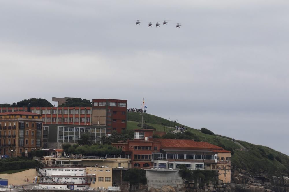 Ensayos para el festival aéreo de Gijón