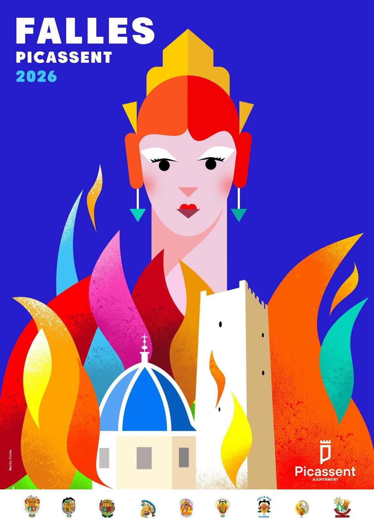 El cartel obra de Martín Forés.