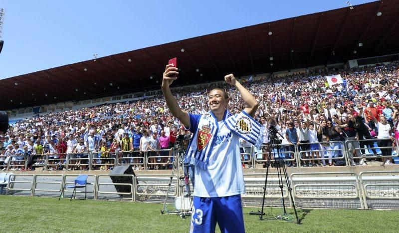 Presentación de Kagawa como jugador del Zaragoza