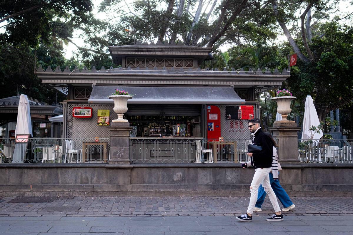 Quiosco-bar situado en la plaza delPríncipe, en el municipio de Santa Cruz de Tenerife.