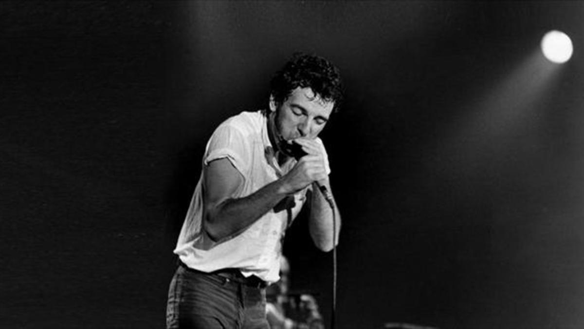 Primer concierto de Springsteen en Barcelona, en el Palau d'Esports, el 21 de abril de 1981.
