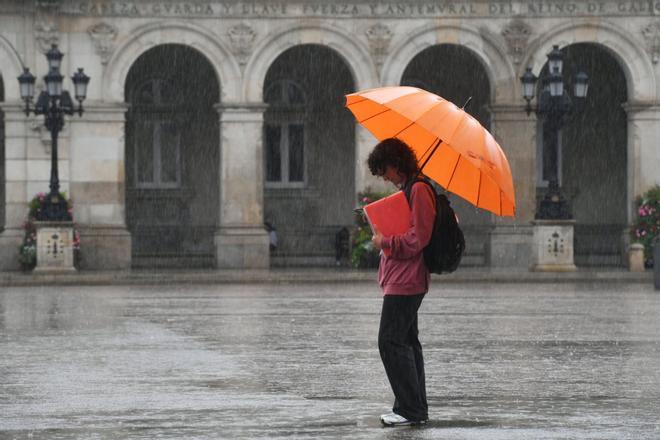 Nuevas inundaciones por una gran tromba de agua en A Coruña