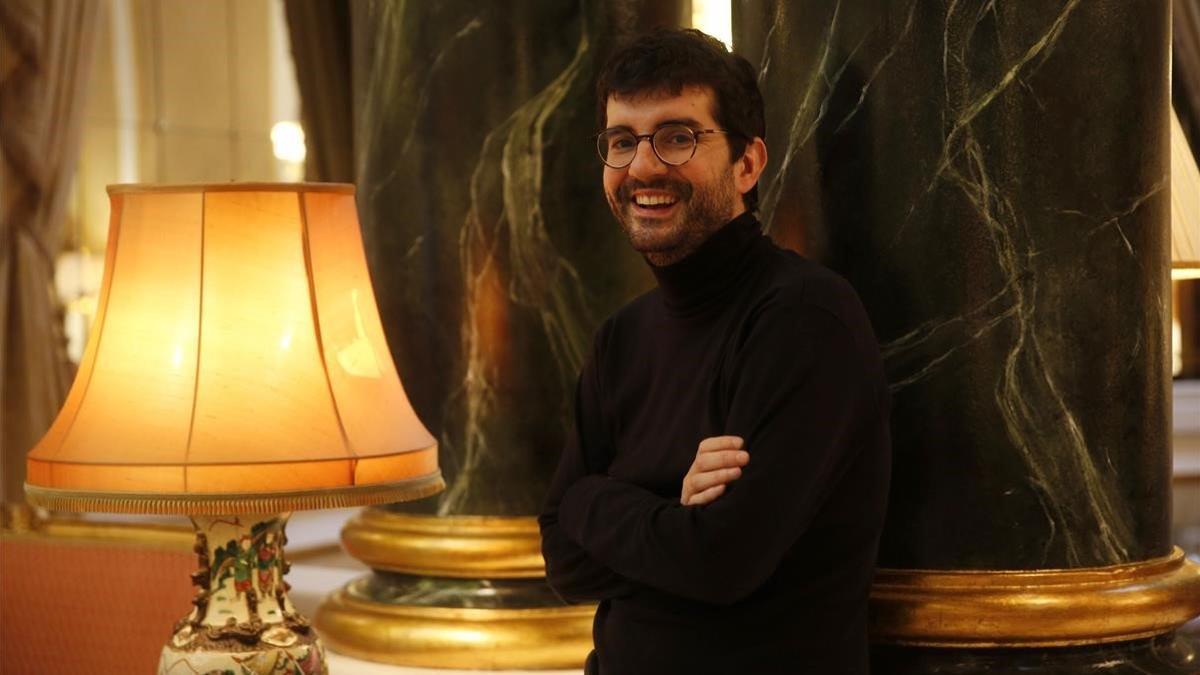 Marc Artigau, ganador del Premi Josep Pla 2019 con 'La vigília', este lunes.