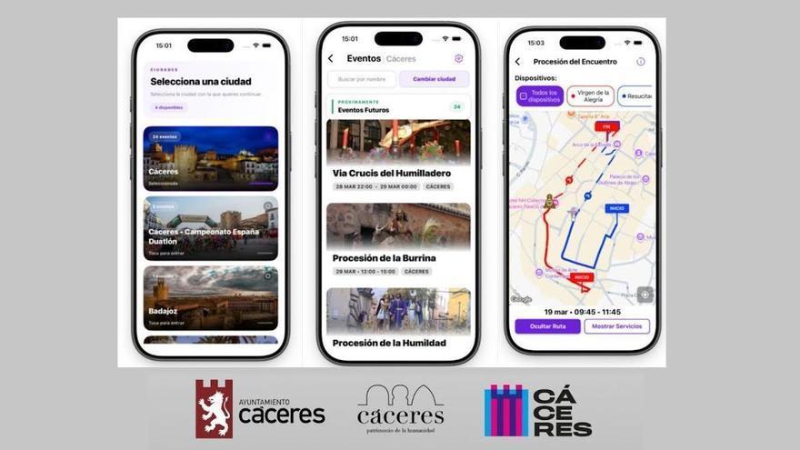 Así puedes ver en directo (y gratis) la Semana Santa de Cáceres desde el móvil