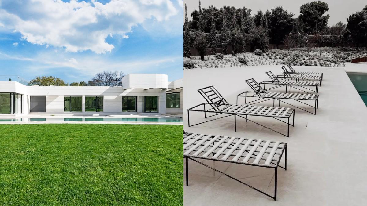 La piscina infinita de la casa de Antonie Griezman en La Finca, en Pozuelo de Alarcón