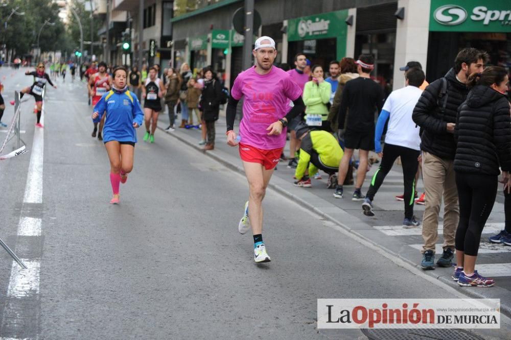 Murcia Maratón y 10 k. Paso por la Gran Vía