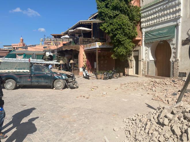 Las imágenes de un valenciano en pleno terremoto de Marruecos