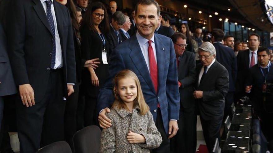 El Rey y Leonor, en el palco del Calderón.