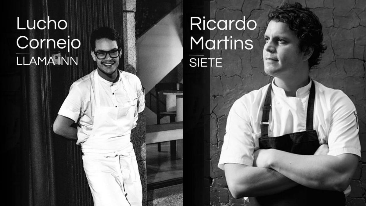 Luis Cornejo y Ricardo Martins, los dos chefs peruanos que protagonizarán en Llama Inn una cena a cuatro manos donde Perú se leerá desde dos miradas distintas y complementarias.