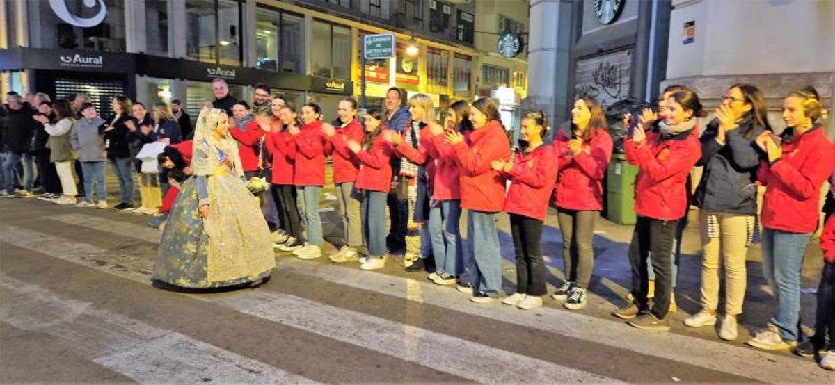 La grada de animación de la ofrenda