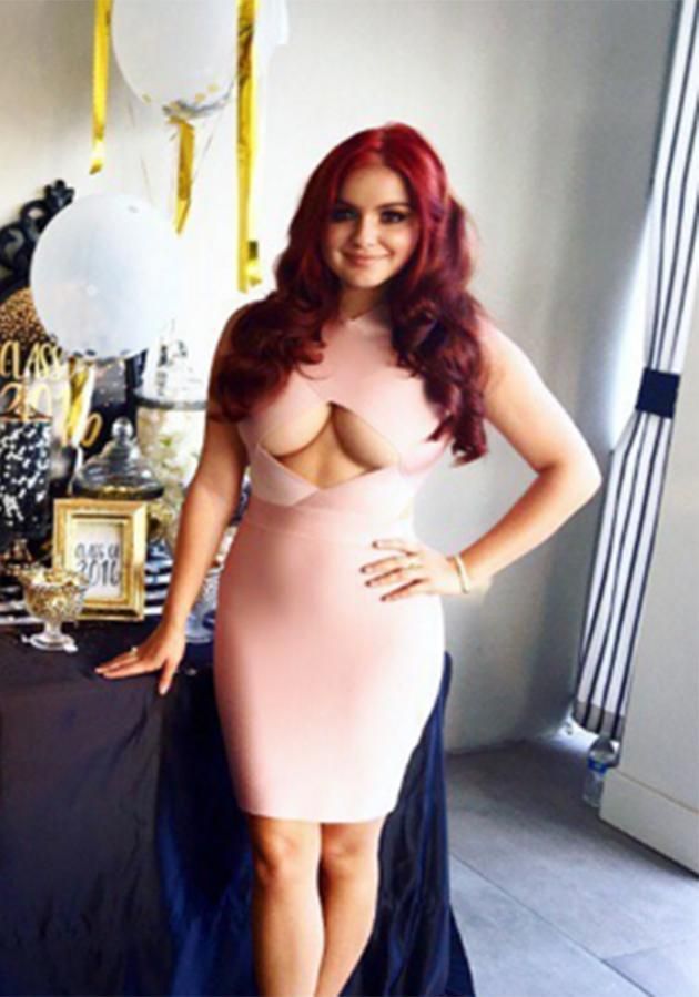 Luciendo 'Underboob': Ariel Winter
