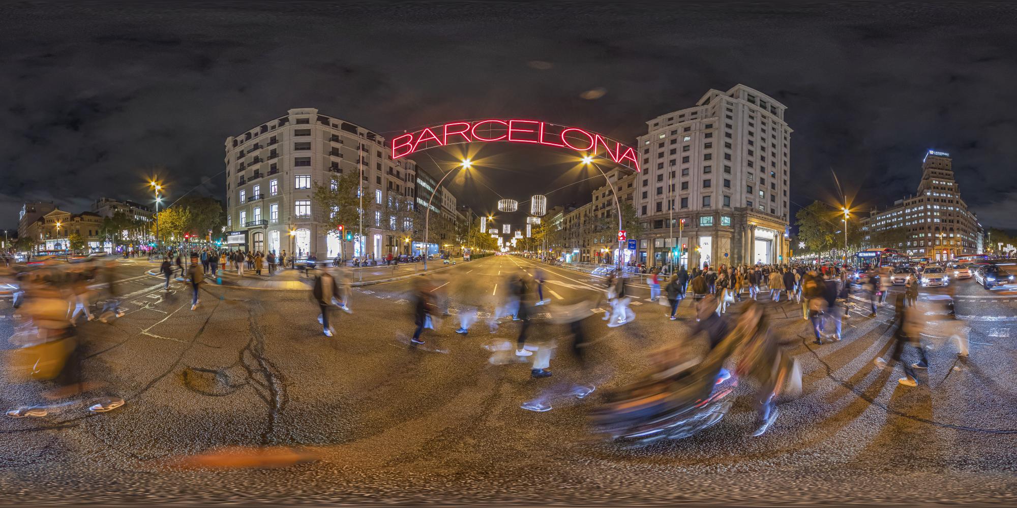 En imágenes: así brilla el alumbrado navideño de Barcelona