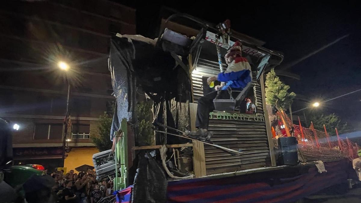 Una de las carrozas del desfile del pasado año.