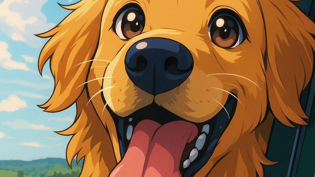 Imagen de un perro editada con ChatGPT.