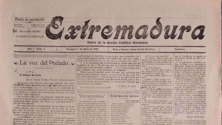 La prensa en Cáceres a comienzos del siglo XX