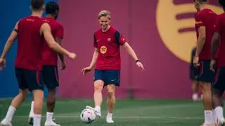 Frenkie de Jong vuelve a entrenar con el grupo