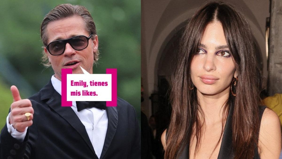 Brad Pitt y Emily Ratajkowski, la pareja #quémeestáscontando del siglo
