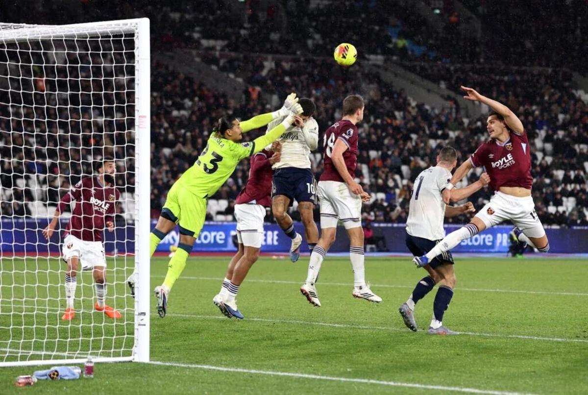 El momento de la acción del penalti