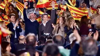 Azcón cierra la campaña yendo al ataque del PSOE y de Vox por ser "miserables" y "populistas del voto inútil"
