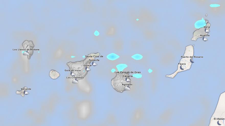 La Aemet advierte de lluvias débiles hoy en Canarias: así estará el tiempo isla por isla