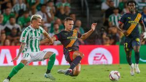 Rodri Sánchez, en acción con el Betis