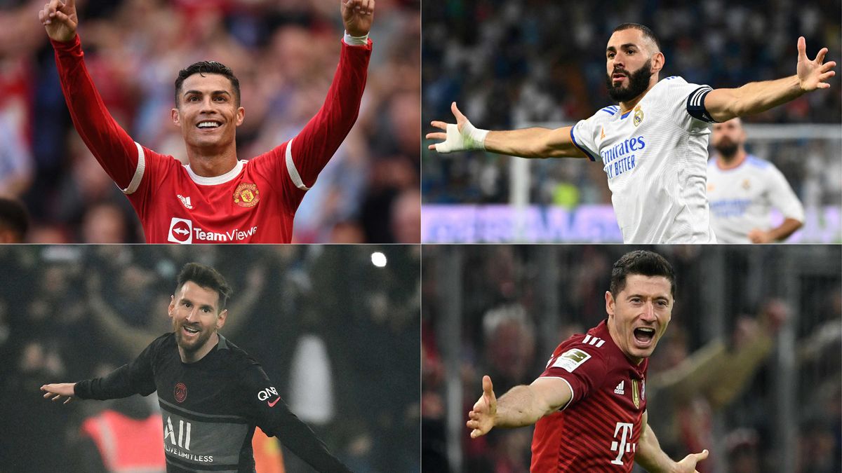 Cristiano, Benzema, Messi y Lewandowski superaron la barrera de los 30 años hace tiempo