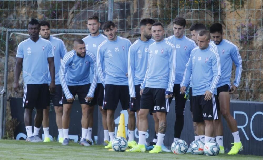 El Celta se ejercita en A Madroa para continuar la pretemporada