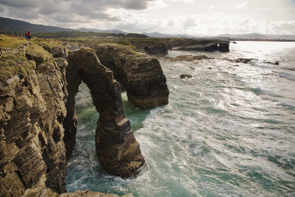 La playa de las Catedrales, en Ribadeo.