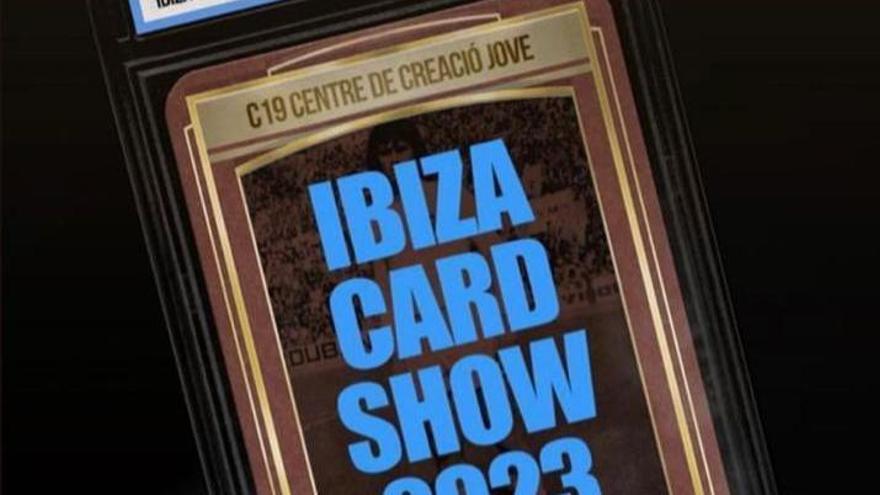 Detalle del cartel del Ibiza Card Show