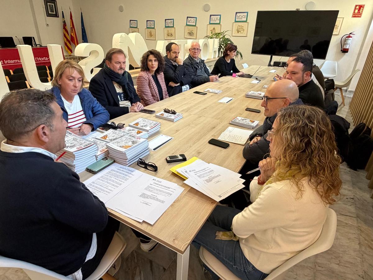 Reunión del gobierno de la Mancomunitat de l'Horta Sud.