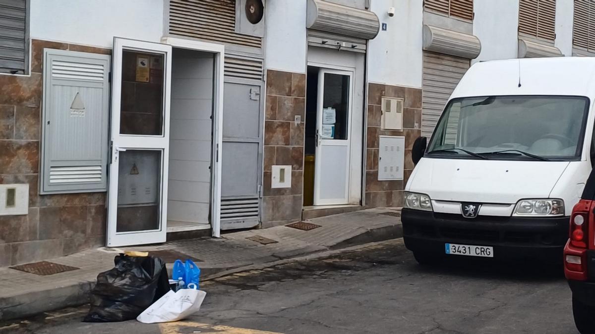Imagen del lugar donde tuvo lugar el crimen en Alcalá (Tenerife).