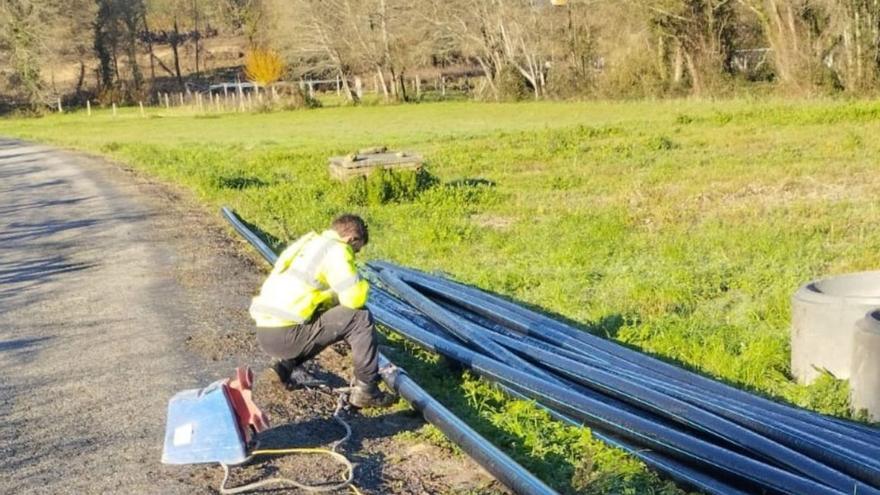 O Facho, primera parada del macroproyecto de saneamiento de la Xunta en Cambados