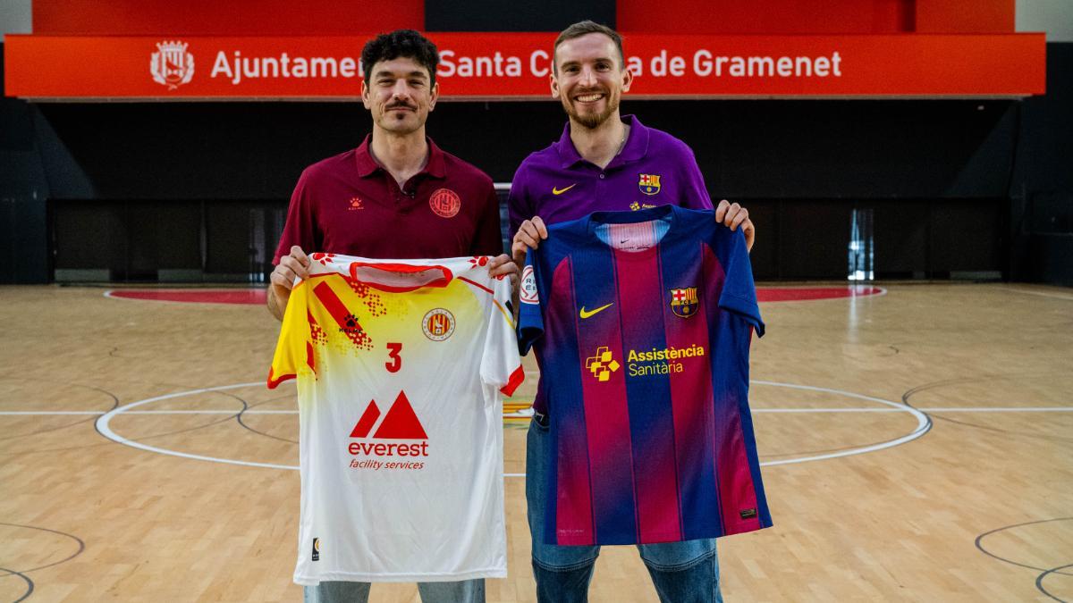 Marc Tolrà y Sergio González, antes del Industrias - Barça