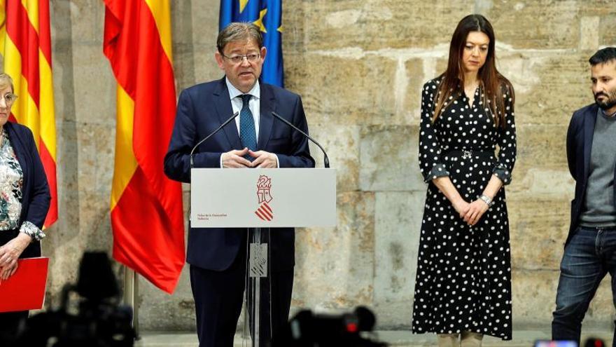 El president de la Generalitat, Ximo Puig, comparece ante los medios de comunicación.