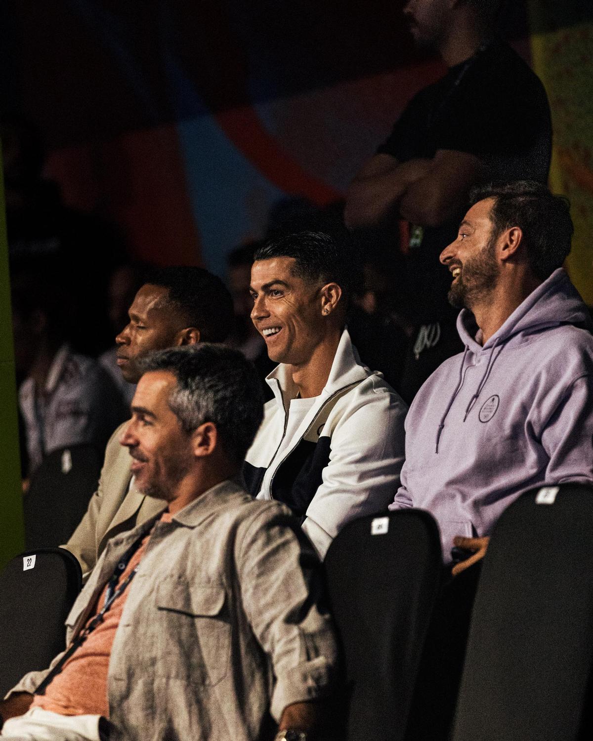 Cristiano disfrutando del pádel en Riad