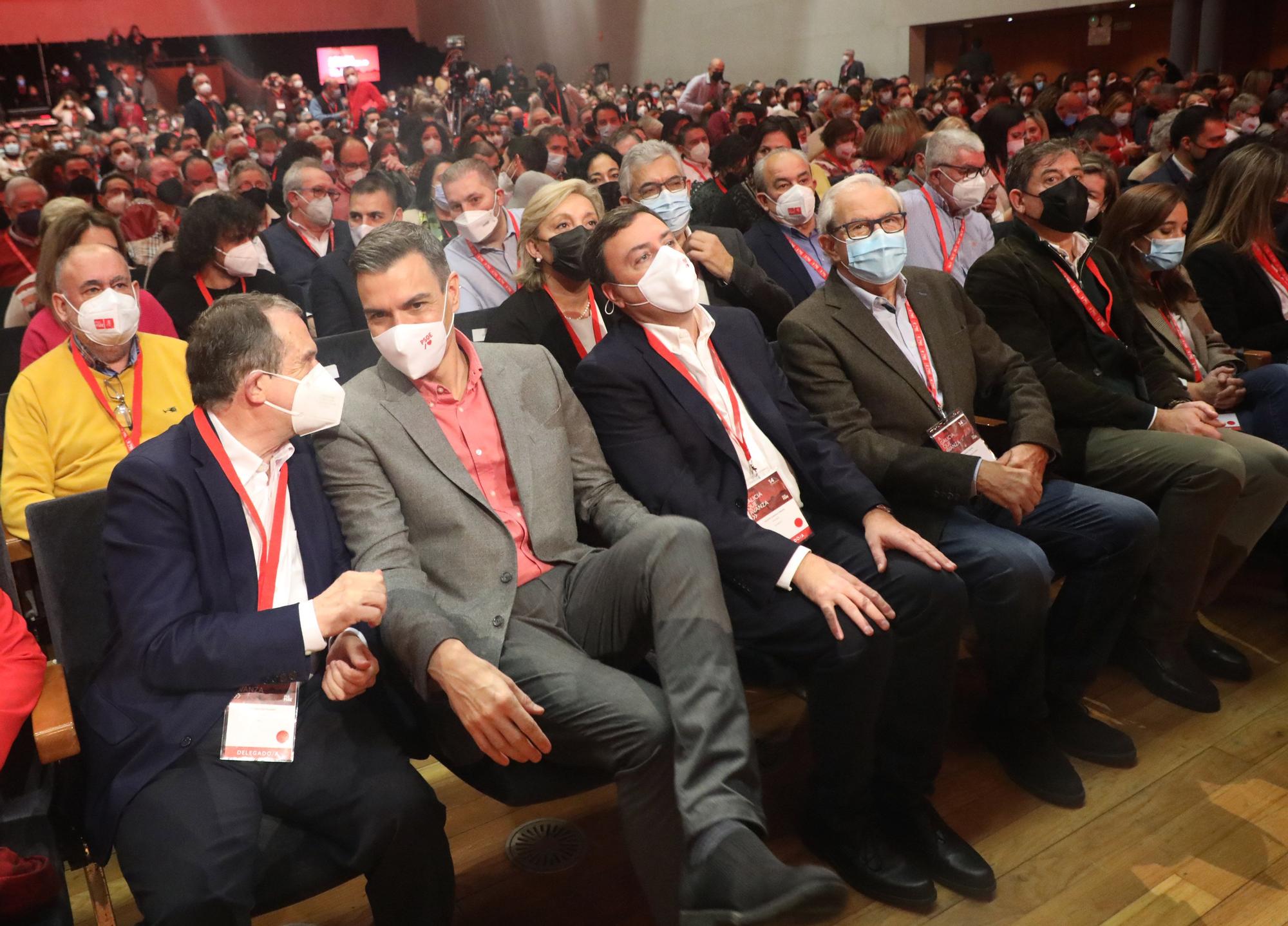 Pedro Sánchez clausura el congreso del PSdeG en Santiago